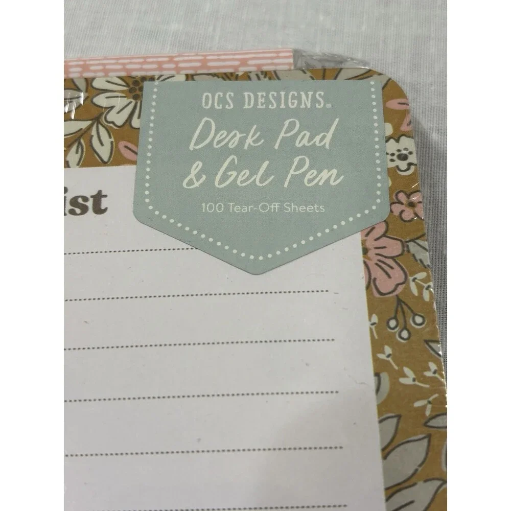 OCS Designs Don’t Forget Note Pad 100 Sheets Ochre Oasis